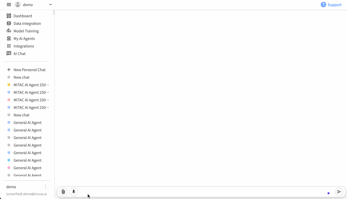 Tricuss AI Agent No-Code Builder